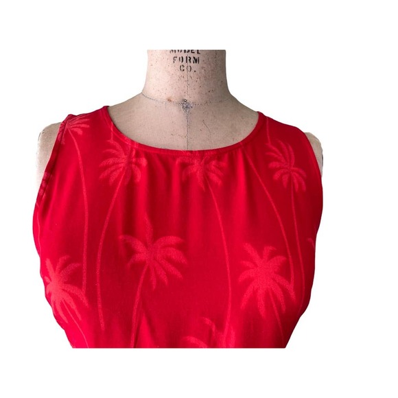 Cleopatra Multi-ColorTropical Parrot Floral Sleeveless Tie Back Dress Size M - Picture 7 of 7